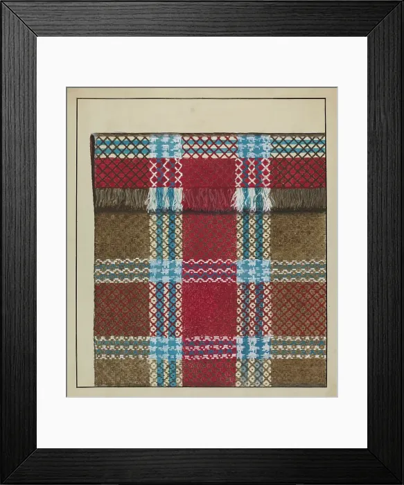 Framed Print : Coverlet (Blanket), c. 1936. Creator: Ralph Atkinson Framed Print : Coverlet (Blanket), c. 1936. Creator: Ralph Atkinson