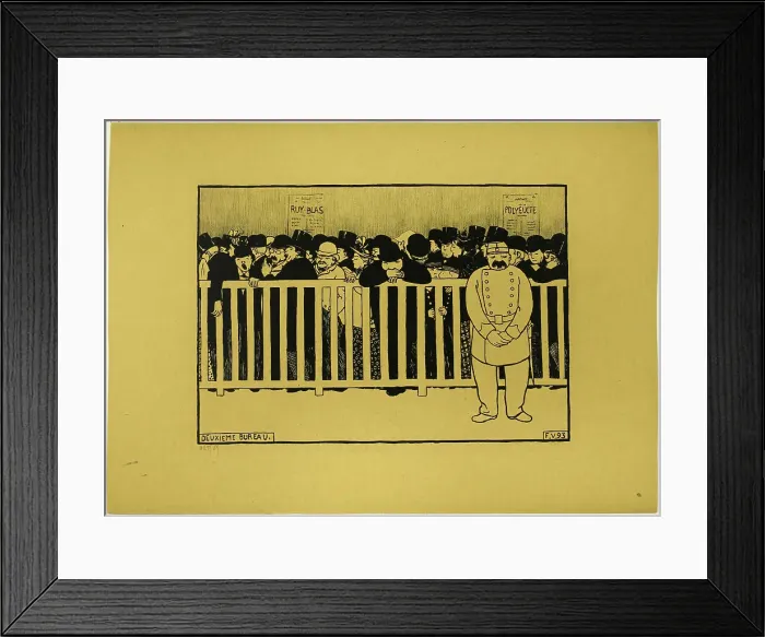 Framed Print : Box Office, 1893, published 1894. Creator: Félix Vallotton Framed Print : Box Office, 1893, published 1894. Creator: Félix Vallotton