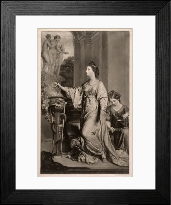 Framed Print : Lady Sarah Bunbury, 1766. Creator: Edward Fisher Framed Print : Lady Sarah Bunbury, 1766. Creator: Edward Fisher