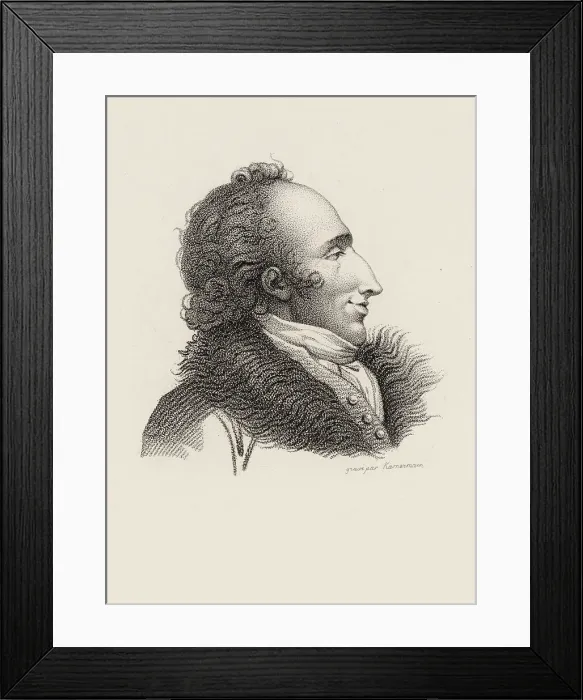 Framed Print : Portrait of the composer Federigo Fiorillo (1755-1823), 1810. Creator: Anonymous Framed Print : Portrait of the composer Federigo Fiorillo (1755-1823), 1810. Creator: Anonymous