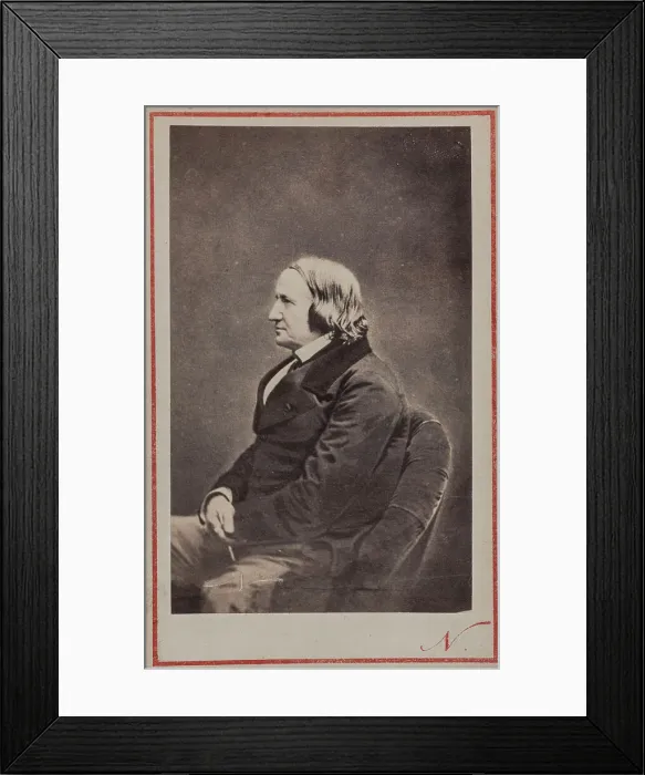 Framed Print : Portrait of the author Alfred de Vigny (1797-1863), ca 1860. Creator: Photo studio Nadar Framed Print : Portrait of the author Alfred de Vigny (1797-1863), ca 1860. Creator: Photo studio Nadar