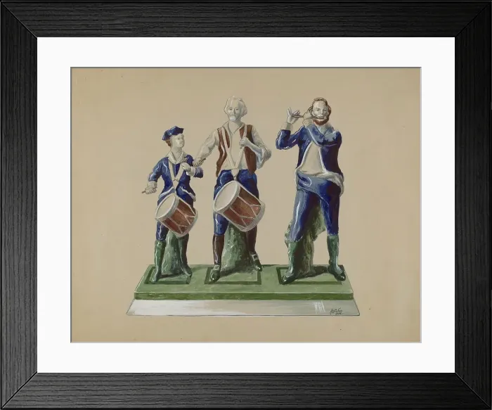 Framed Print : Statuette, c. 1937. Creator: Ralph Atkinson Framed Print : Statuette, c. 1937. Creator: Ralph Atkinson