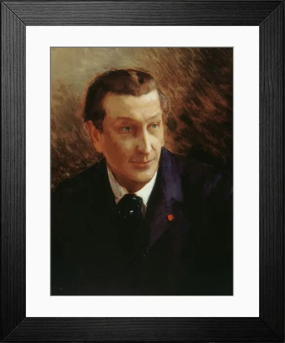 Framed Print : Portrait of the poet François Coppée (1842-1908), c. 1900. Creator: Rochegrosse, Georges Antoine (1859-1938) Framed Print : Portrait of the poet François Coppée (1842-1908), c. 1900. Creator: Rochegrosse, Georges Antoine (1859-1938)
