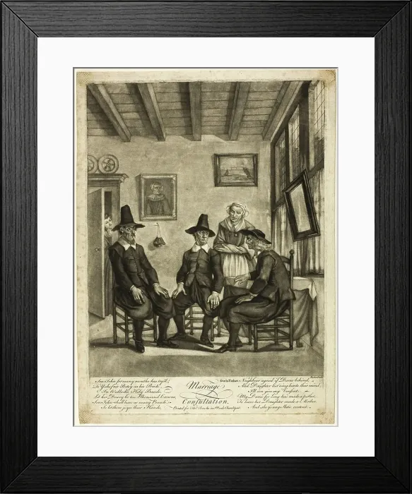 Framed Print : Marriage Consultation, n.d. Creator: Edward Fisher Framed Print : Marriage Consultation, n.d. Creator: Edward Fisher