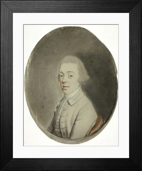 Framed Print : Portrait of a Man, 1770. Creator: Hugh Douglas Hamilton Framed Print : Portrait of a Man, 1770. Creator: Hugh Douglas Hamilton