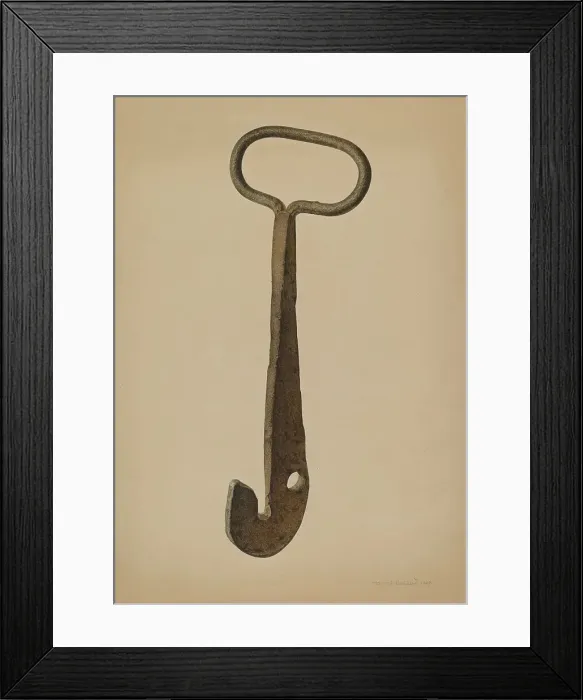 Framed Print : Log Loading Hook, 1939. Creator: Harold Ballerd Framed Print : Log Loading Hook, 1939. Creator: Harold Ballerd