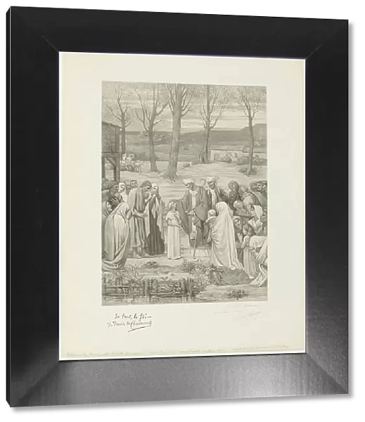 Pastoral Life of Saint Geneviève (center panel), c. 1888. Creator: Georges William Thornley