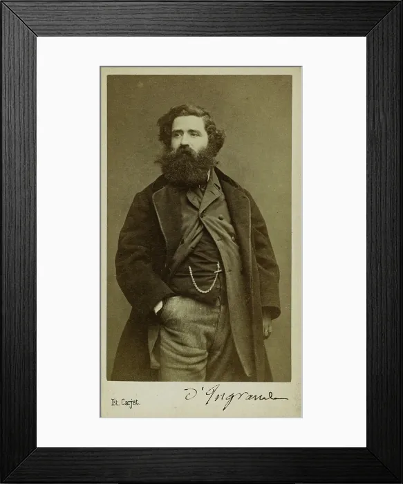 Framed Print : Portrait of the Composer and Organist Edmond d'Ingrande, 1861-1865. Creator: Carjat, Étienne (1828-1906) Framed Print : Portrait of the Composer and Organist Edmond d'Ingrande, 1861-1865. Creator: Carjat, Étienne (1828-1906)