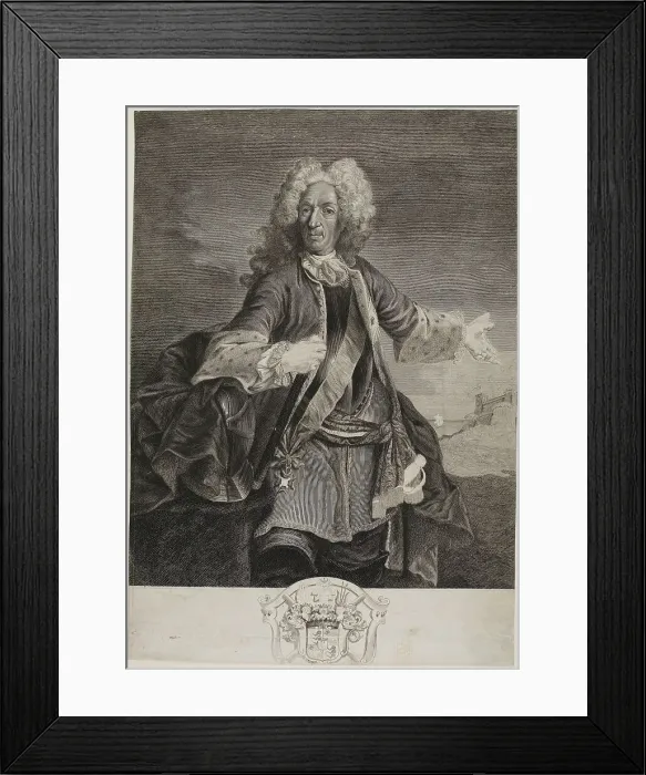Framed Print : Johann Matthias, Count von Schulenburg. n.d. Creator: Giovanni Marco Pitteri Framed Print : Johann Matthias, Count von Schulenburg. n.d. Creator: Giovanni Marco Pitteri