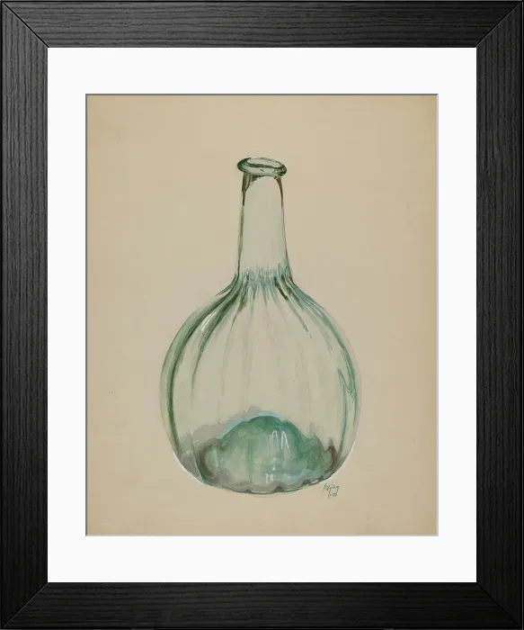 Framed Print : Blown Bottle, 1937. Creator: Ralph Atkinson Framed Print : Blown Bottle, 1937. Creator: Ralph Atkinson