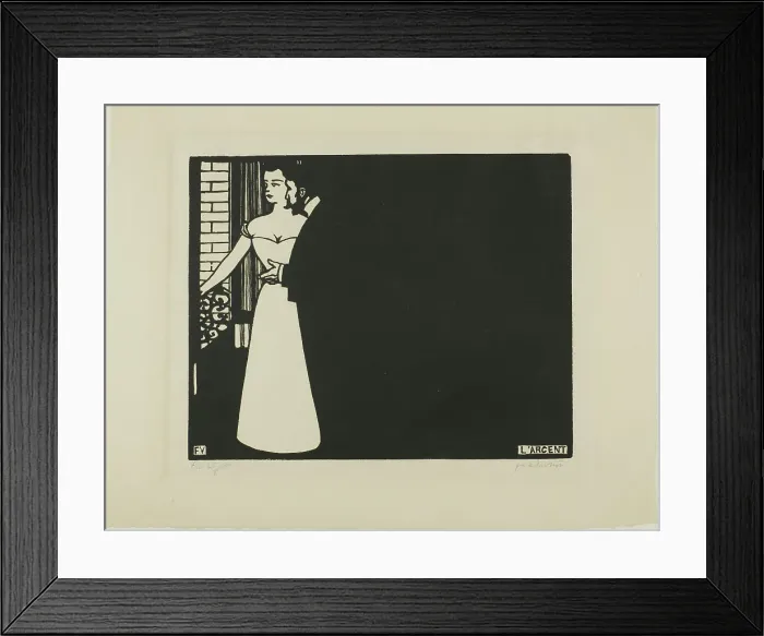 Framed Print : Money, plate five from Intimacies, 1898. Creator: Félix Vallotton Framed Print : Money, plate five from Intimacies, 1898. Creator: Félix Vallotton