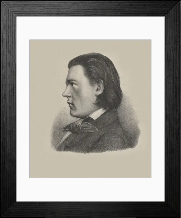 Framed Print : Portrait of the organist and composer Theodor Kirchner (1823-1903). Creator: Stäbli, Diethelm Rudolf (1812-1868) Framed Print : Portrait of the organist and composer Theodor Kirchner (1823-1903). Creator: Stäbli, Diethelm Rudolf (1812-1868)