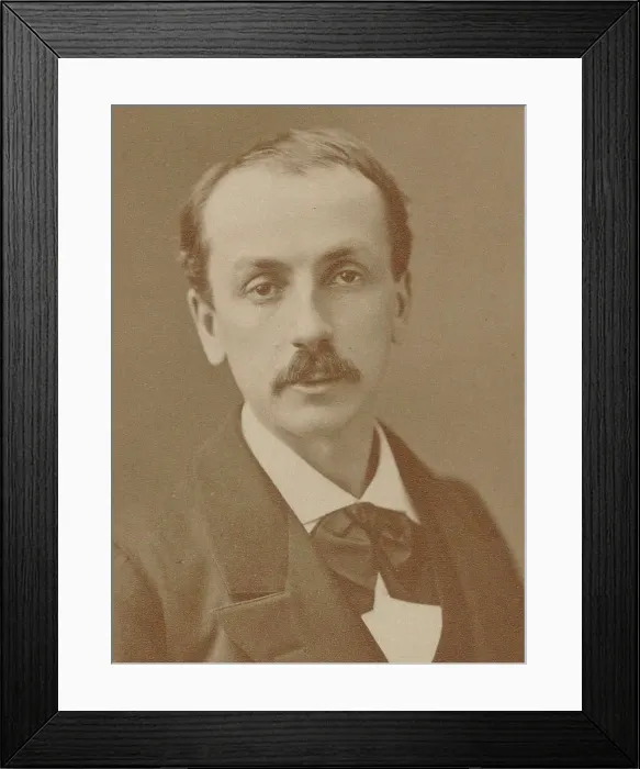 Framed Print : Portrait of the composer Edmond Audran (1842-1901), c. 1870. Creator: Photo studio Nadar Framed Print : Portrait of the composer Edmond Audran (1842-1901), c. 1870. Creator: Photo studio Nadar