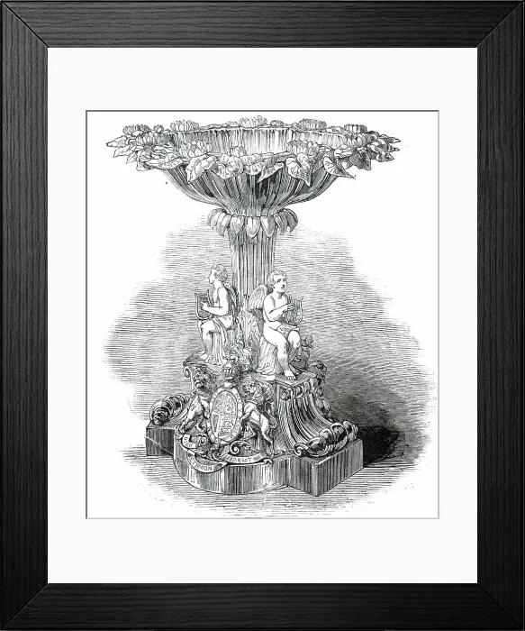 Framed Print : The Royal Font, 1850. Creator: Unknown Framed Print : The Royal Font, 1850. Creator: Unknown