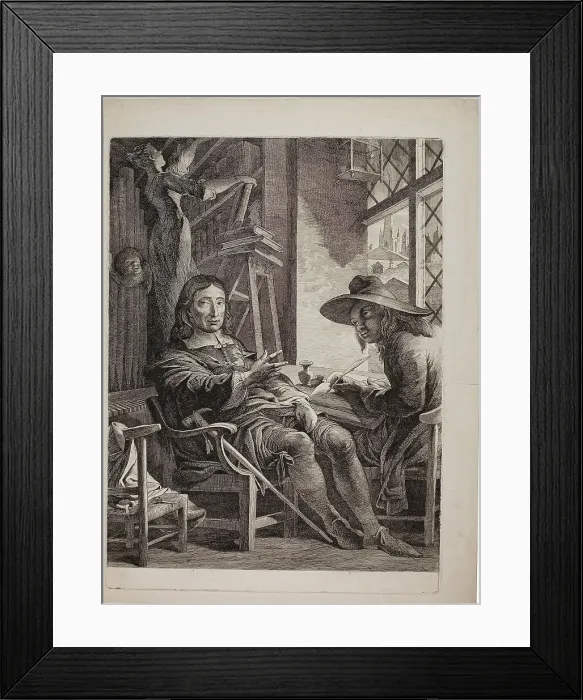 Framed Print : Milton Dictating to Ellwood the Quaker, 1804 / 05. Creator: James Barry Framed Print : Milton Dictating to Ellwood the Quaker, 1804 / 05. Creator: James Barry