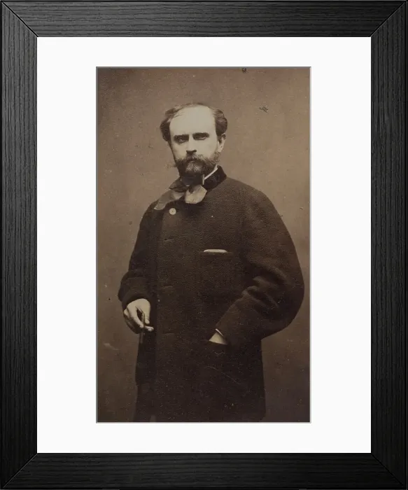 Framed Print : Portrait of the Composer Louis Étienne Ernest Reyer (1823-1909), c. 1870. Creator: Carjat, Étienne (1828-1906) Framed Print : Portrait of the Composer Louis Étienne Ernest Reyer (1823-1909), c. 1870. Creator: Carjat, Étienne (1828-1906)