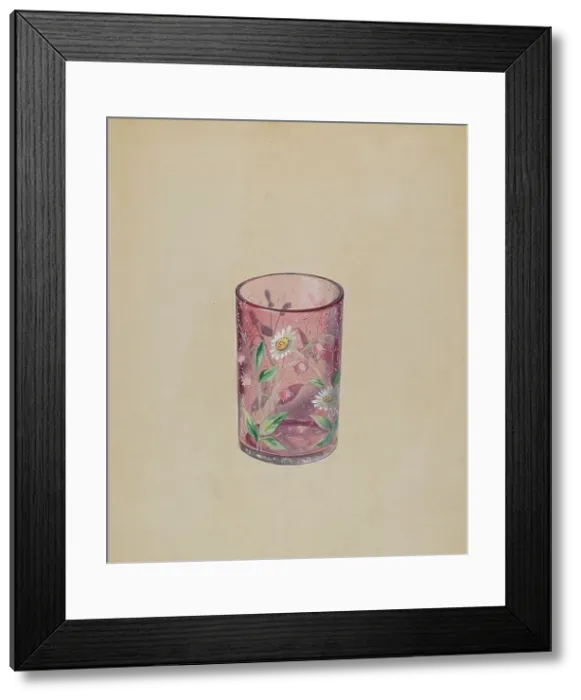 Framed Print : Water Glass, c. 1937. Creator: Ralph Atkinson Framed Print : Water Glass, c. 1937. Creator: Ralph Atkinson