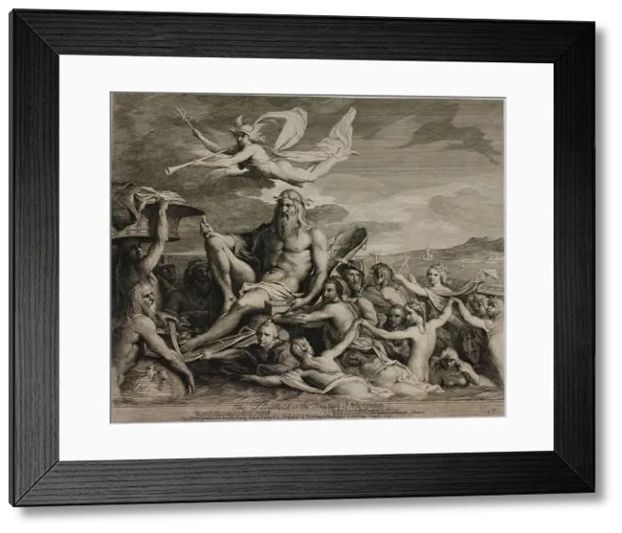 Framed Print : The Thames, or The Triumph of Navigation, 1791, published 1792. Creator: James Barry Framed Print : The Thames, or The Triumph of Navigation, 1791, published 1792. Creator: James Barry