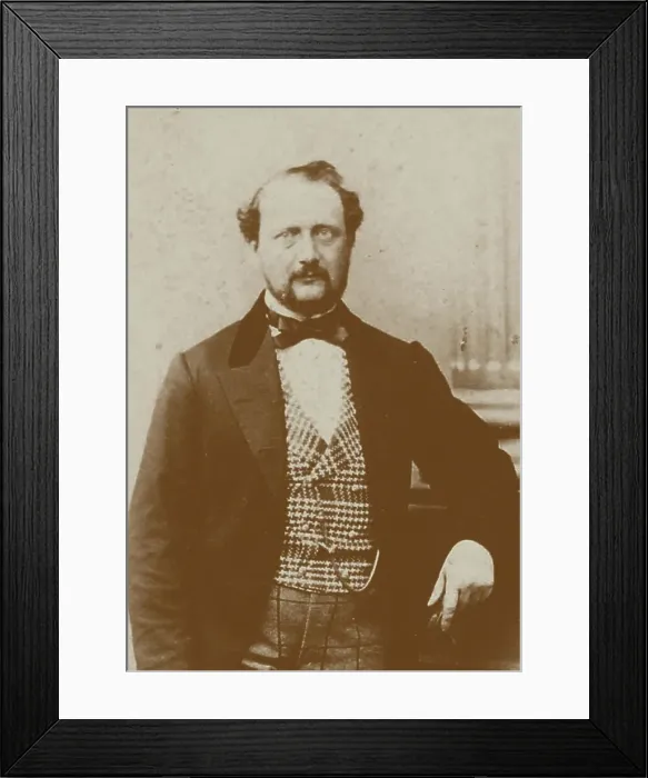 Framed Print : Portrait of the composer Theodore Eisfeld (1816-1882). Creator: Photo studio W. Klauser Framed Print : Portrait of the composer Theodore Eisfeld (1816-1882). Creator: Photo studio W. Klauser