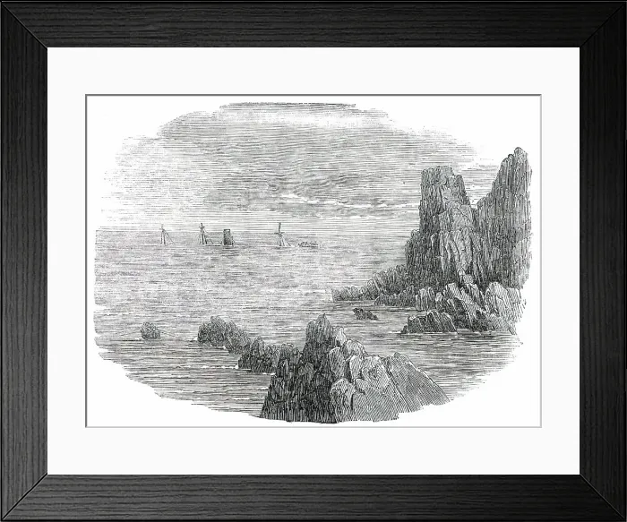Framed Print : Wreck of the Orion at High Water, 1850. Creator: Unknown. Wreck of the Orion at High Water, 1850. Creator: Unknown Framed Print : Wreck of the Orion at High Water, 1850. Creator: Unknown. Wreck of the Orion at High Water, 1850. Creator: Unknown