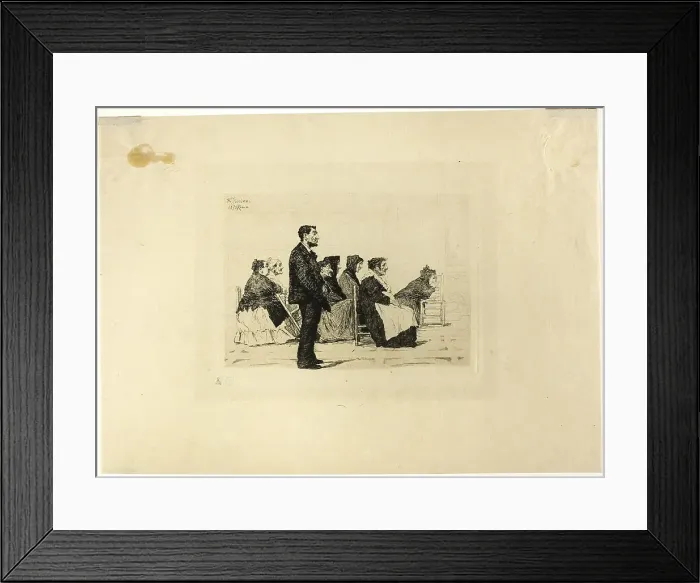 Framed Print : In church, 1875. Creator: Antonio Piccinni Framed Print : In church, 1875. Creator: Antonio Piccinni