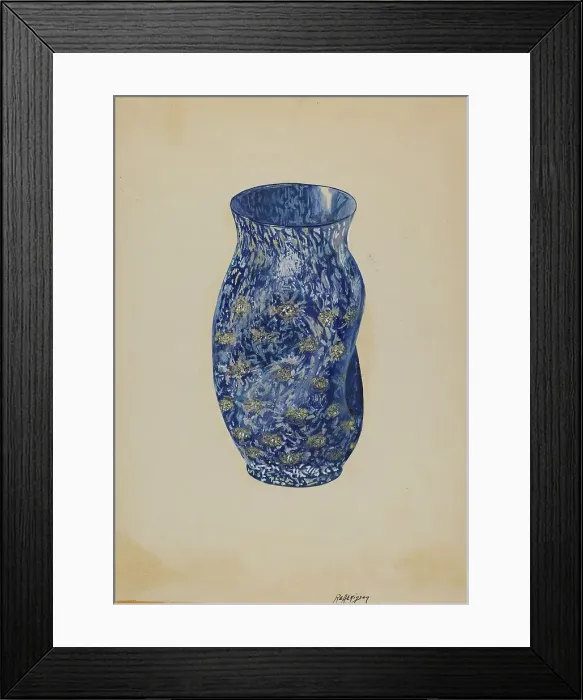 Framed Print : Pinch Vase, c. 1936. Creator: Ralph Atkinson