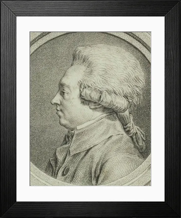 Framed Print : Portrait of the composer Louis-Armand Chardin (1755-1793). Creator: Moreau the Younger, Jean Michel, the Younger (1741-1814) Framed Print : Portrait of the composer Louis-Armand Chardin (1755-1793). Creator: Moreau the Younger, Jean Michel, the Younger (1741-1814)