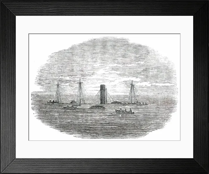Framed Print : Wreck of the Orion at Low Water, 1850. Creator: Unknown. Wreck of the Orion at Low Water, 1850. Creator: Unknown Framed Print : Wreck of the Orion at Low Water, 1850. Creator: Unknown. Wreck of the Orion at Low Water, 1850. Creator: Unknown