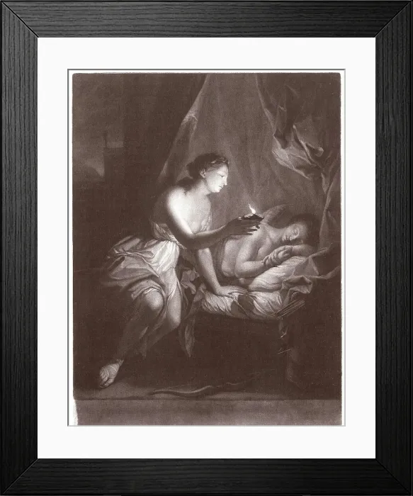 Framed Print : Cupid and Psyche, n.d. Creator: James McArdell Framed Print : Cupid and Psyche, n.d. Creator: James McArdell