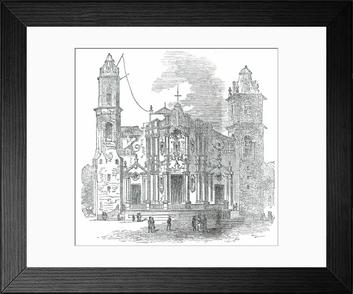 Framed Print : The Cathedral of Havannah, 1850. Creator: Unknown