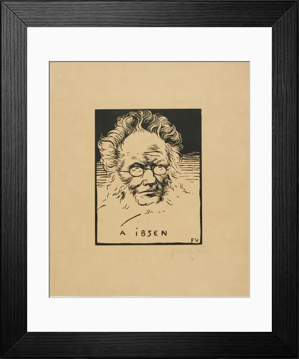Framed Print : To Ibsen, 1894. Creator: Félix Vallotton Framed Print : To Ibsen, 1894. Creator: Félix Vallotton