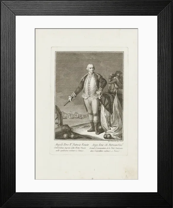 Framed Print : Portrait of the Venetian admiral Angelo Emo (1731-1792), 1783. Creator: Viero, Teodoro (1740-1819) Framed Print : Portrait of the Venetian admiral Angelo Emo (1731-1792), 1783. Creator: Viero, Teodoro (1740-1819)