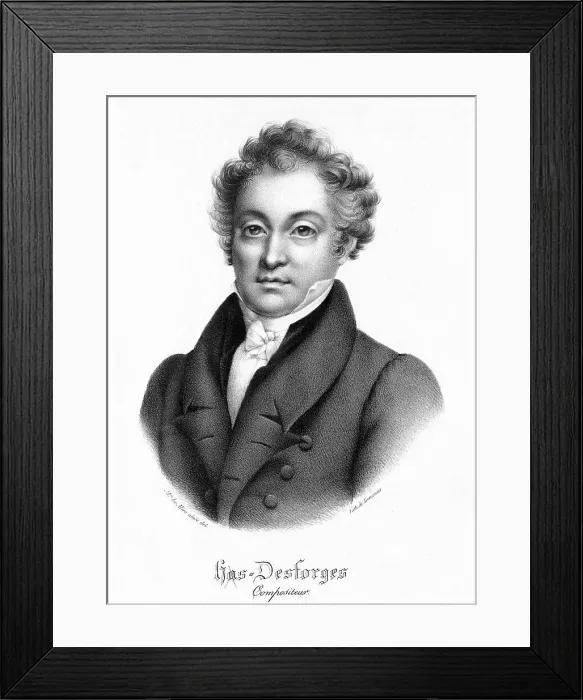 Framed Print : Portrait of the cellist, conductor and composer Pierre-Louis Hus-Desforges (1773-1838). Creator: Lemercier, Joseph (1803-1887) Framed Print : Portrait of the cellist, conductor and composer Pierre-Louis Hus-Desforges (1773-1838). Creator: Lemercier, Joseph (1803-1887)