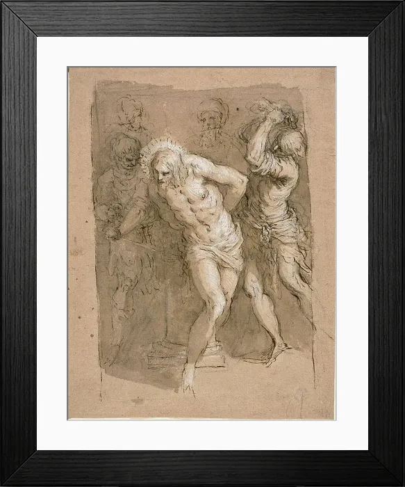 Framed Print : Study for the Flagellation of Christ, c.1602. Creator: Jacopo Palma Framed Print : Study for the Flagellation of Christ, c.1602. Creator: Jacopo Palma