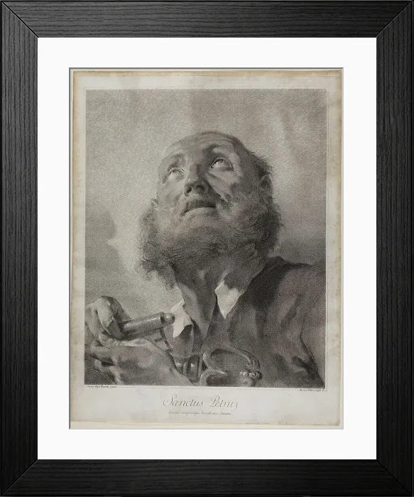 Framed Print : God the Father and Eleven of the Twelve Apostles, n.d. Creator: Giovanni Marco Pitteri