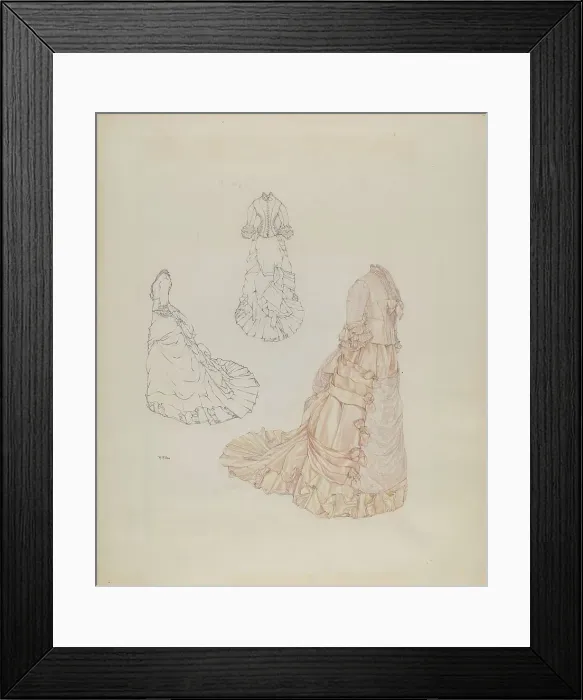 Framed Print : Wedding Dress, c. 1937. Creator: Arelia Arbo Framed Print : Wedding Dress, c. 1937. Creator: Arelia Arbo