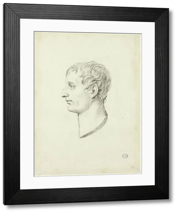 Framed Print : Profile of Napoleon, c. 1810. Creator: Jacques-Louis David Framed Print : Profile of Napoleon, c. 1810. Creator: Jacques-Louis David