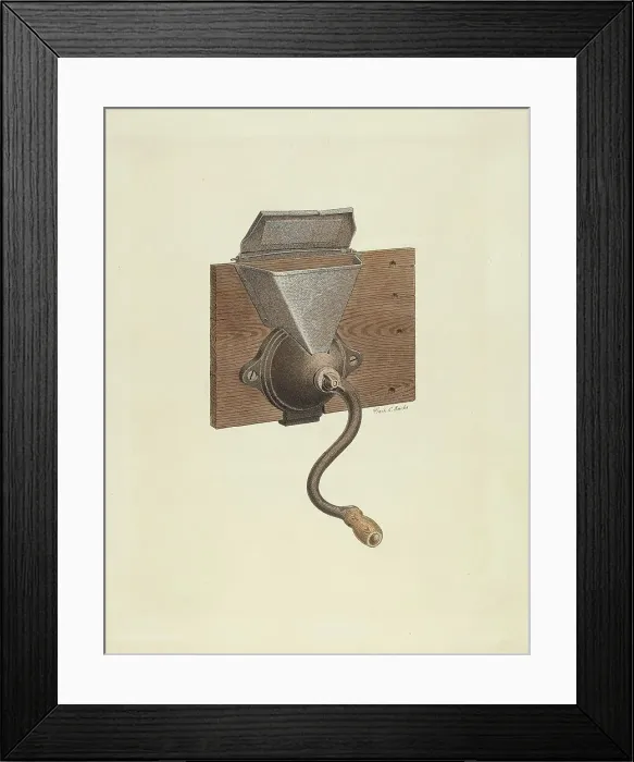 Framed Print : Coffee Mill, 1935 / 1942. Creator: Frank C. Barks Framed Print : Coffee Mill, 1935 / 1942. Creator: Frank C. Barks
