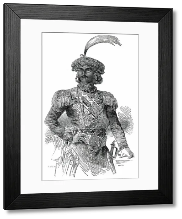 Framed Print : His Excellency Jung Bahadoor, Ambassador from the Court of Nepaul, 1850. Creator: Unknown Framed Print : His Excellency Jung Bahadoor, Ambassador from the Court of Nepaul, 1850. Creator: Unknown