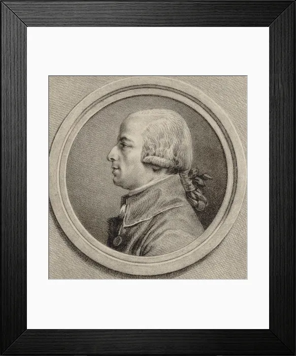 Framed Print : Portrait of the cellist and composer Jean-Baptiste Sebastien Bréval (1753-1823), 1785. Creator: Moreau the Younger, Jean Michel, the Younger (1741-1814) Framed Print : Portrait of the cellist and composer Jean-Baptiste Sebastien Bréval (1753-1823), 1785. Creator: Moreau the Younger, Jean Michel, the Younger (1741-1814)