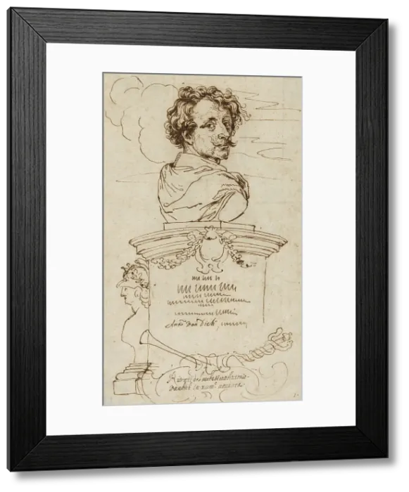Framed Print : Frontispiece from the Iconography, late 17th century. Creator: Unknown Framed Print : Frontispiece from the Iconography, late 17th century. Creator: Unknown