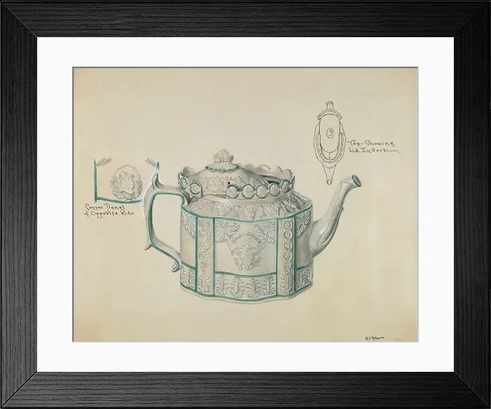 Framed Print : Teapot, c. 1936. Creator: Ralph Atkinson Framed Print : Teapot, c. 1936. Creator: Ralph Atkinson