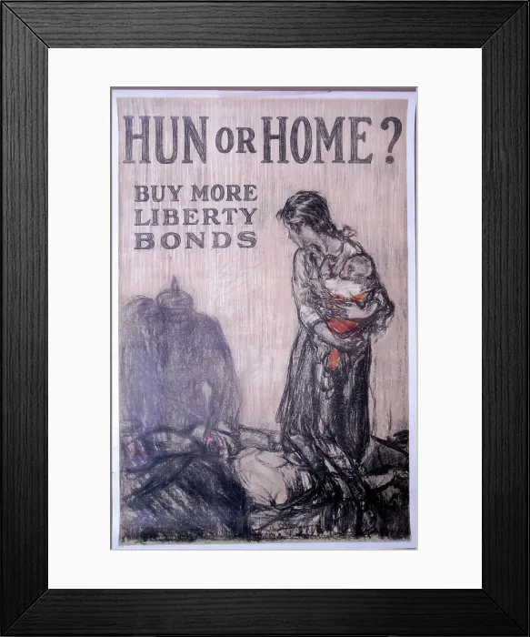 Framed Print : Hun or Home?, 1918. Creator: Henry Patrick Raleigh Framed Print : Hun or Home?, 1918. Creator: Henry Patrick Raleigh