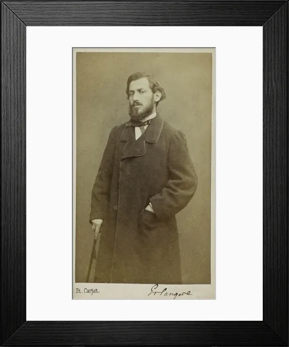 Framed Print : Portrait of the composer Camille Erlanger (1863-1919). Creator: Carjat, Étienne (1828-1906) Framed Print : Portrait of the composer Camille Erlanger (1863-1919). Creator: Carjat, Étienne (1828-1906)