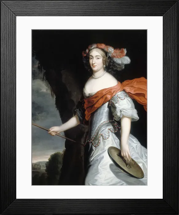 Framed Print : Portrait of Anne Marie Louise d'Orléans (1627-1693), Duchess of Montpensier, c. 1660. Creator: Beaubrun, Henri (1603-1677) Framed Print : Portrait of Anne Marie Louise d'Orléans (1627-1693), Duchess of Montpensier, c. 1660. Creator: Beaubrun, Henri (1603-1677)
