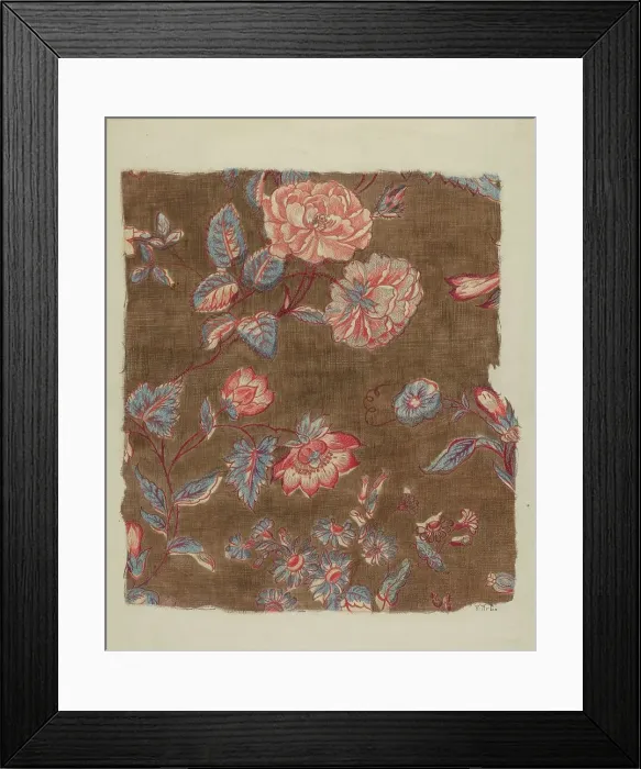 Framed Print : Printed Calico, c. 1937. Creator: Arelia Arbo Framed Print : Printed Calico, c. 1937. Creator: Arelia Arbo