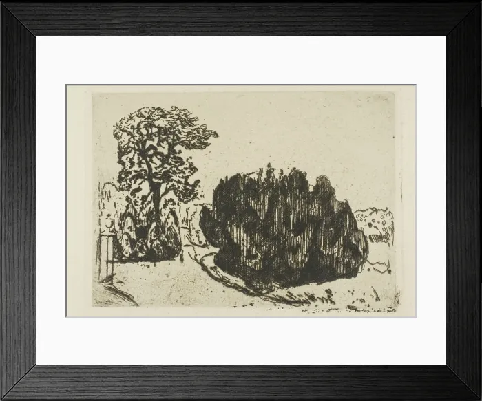 Framed Print : Evening in the Park, 1903. Creator: Edvard Munch Framed Print : Evening in the Park, 1903. Creator: Edvard Munch