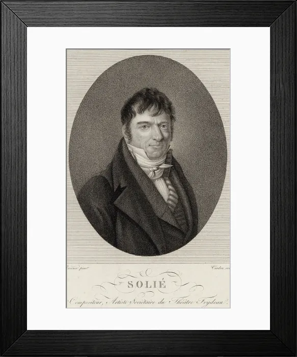 Framed Print : Portrait of the cellist and composer Jean-Pierre Solié (1755-1812), 1790-1812. Creator: Riesener, Henri-Françoiss (1767-1828) Framed Print : Portrait of the cellist and composer Jean-Pierre Solié (1755-1812), 1790-1812. Creator: Riesener, Henri-Françoiss (1767-1828)