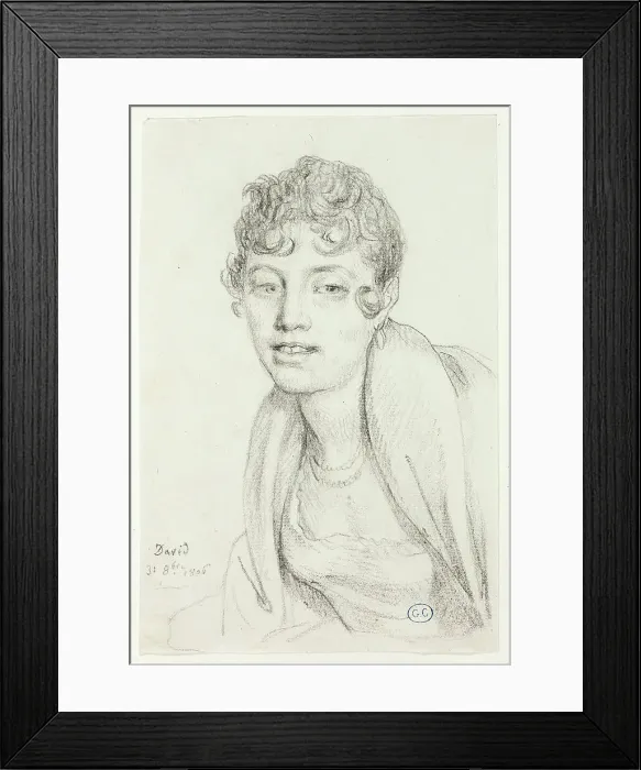 Framed Print : Bust of Angelique Mongez, 1806. Creator: Jacques-Louis David Framed Print : Bust of Angelique Mongez, 1806. Creator: Jacques-Louis David