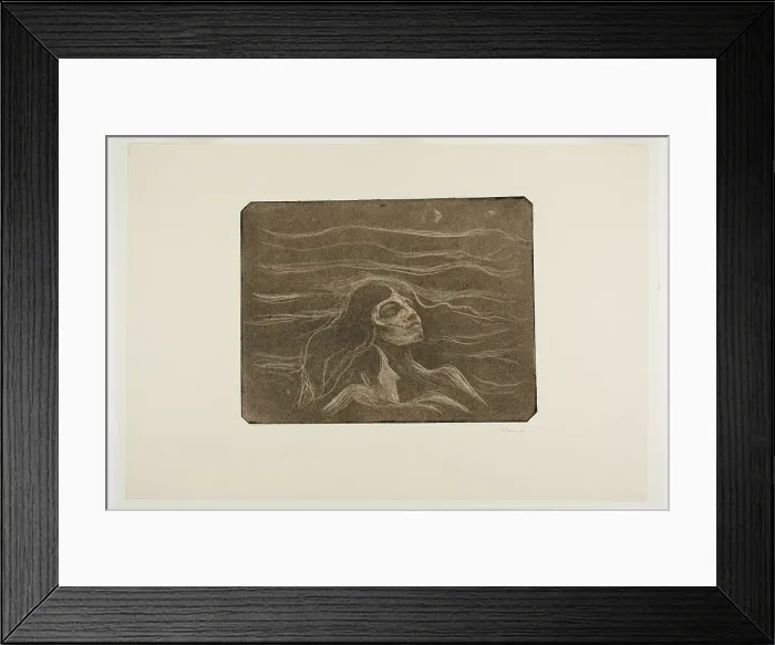 Framed Print : On the Waves of Love, 1896. Creator: Edvard Munch Framed Print : On the Waves of Love, 1896. Creator: Edvard Munch